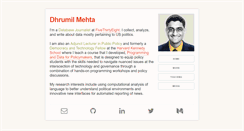 Desktop Screenshot of dhrumilmehta.com